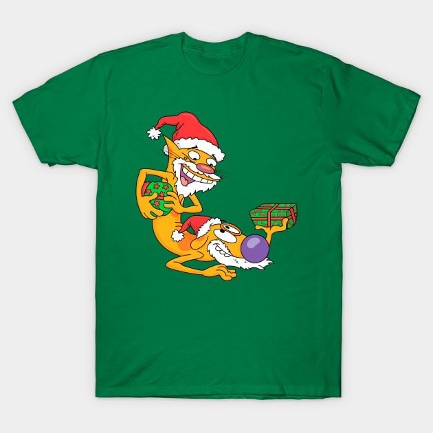 CatDog X'mas T-Shirt by artxlife